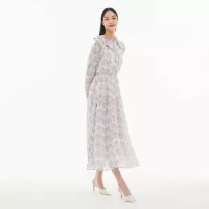 프릴카라 프린트 롱 원피스 AP1WO265