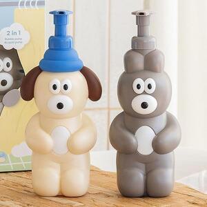 2in1 브런치브라더 로마네 디스펜서 518ml 2개세트 수영장 샴푸통 세제소분용기 샴푸