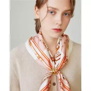 [롯데백화점]닥스 액세서리 [선물포장/쇼핑백동봉]핑크 DD체인 스카프&링 세트 DCSC5E702