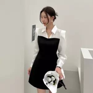 [다바걸][DB made] 로디엘배색원피스