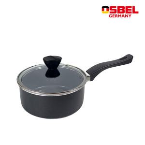 오스벨 세라믹 냄비18cm+유리뚜껑세트 밀크팬 이유식 편수 라면냄비