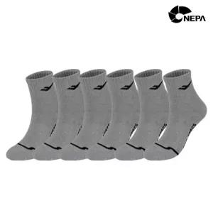 프로스펙스 남성용 스포츠 논쿠션 중목 양말 B타입 세트 그레이