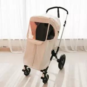 [보리보리/와우베이비]와우베이비 디럭스 절충형 사계절 유모차커버 체크베이지