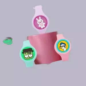 야외 캐릭터 모기퇴치 led 손목밴드 어린이 캠핑