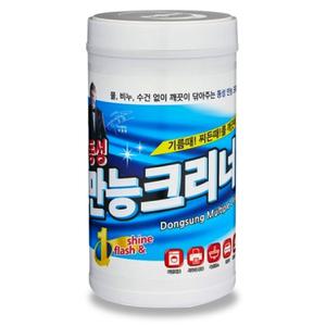 동성 만능크리너 원통형 200매 기름때 찌든때 다목적 강력 세정티슈 베이킹소다 구연산