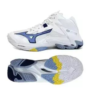 미즈노 웨이브 라이트닝 Z8 배구 발리볼 남성 여성 배드민턴 배구 스쿼시화 스포츠화 체대입시화 인도어화 화이트블루 V1GA2405-97