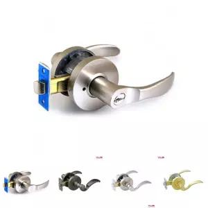 M하드웨어 베스트 그레이2 목문 방문 손잡이 침실용/열쇠형/잠금/도어락/가정용/도어용/레버형/문