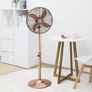 [레이나] 14인치 엔틱브론즈 스탠드형 메탈 선풍기 RF-1410B / 4엽날개 3단풍량조절