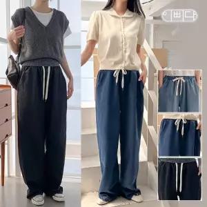 이삐다 여성 올시즌 세상편한 와이드진 데님팬츠 청바지 IBBD25_DP211