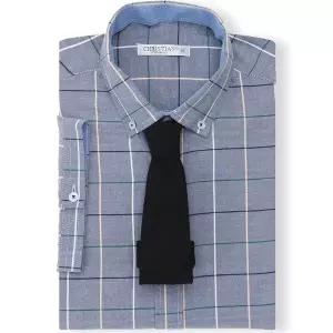 [하프클럽/]크리스챤 컬러사각 반팔 와이셔츠 CKST3120