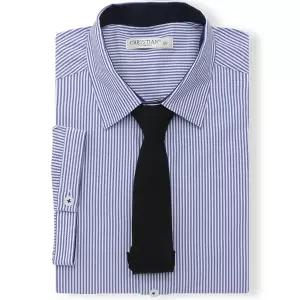 [하프클럽/]크리스챤 스트라이프 반팔 와이셔츠 CKST2520