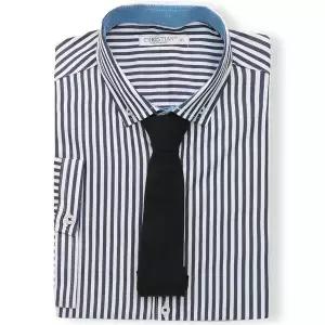 [하프클럽/]크리스챤 스트라이프 반팔 와이셔츠 CKST0620