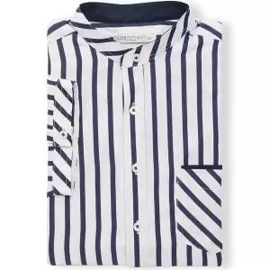 [하프클럽/]크리스챤 차이나 스트라이프 반팔 와이셔츠 CKST6820