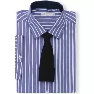 [하프클럽/]크리스챤 스트라이프배색 반팔 와이셔츠 CKST1020