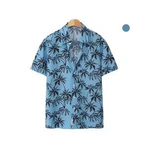 [하프클럽/]블루 야자수 하와이안 반팔셔츠 CKST7005