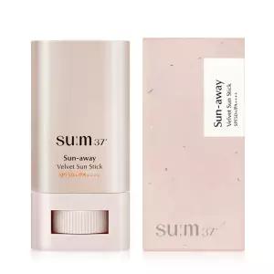 숨37도 선어웨이 벨벳 선스틱 18g 톤업 쿨링 끈적임 없는 선크림