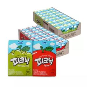 피크닉 사과 200ml x 24팩 + 청포도 200ml x 24팩