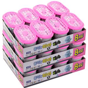 물먹는하마 참숯 옷장용 8개입 X 3팩 제습제 습기제거제 강력한 제습효과