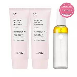 [셀러허브]아트델리 멜라컷 톤업 선크림 50ml x2 + 세라 믹 미스트 세럼 100ml (S31597439)