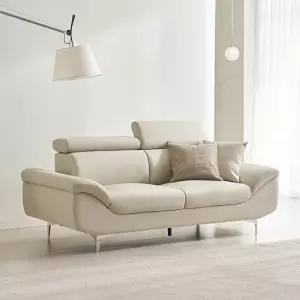 삼익가구 더컴포트 3인용 헤드틸팅 가죽 소파 스툴제외)