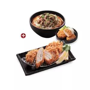 [사보텐] 카라이 우동 세트 + 24겹 카사네 카츠 세트