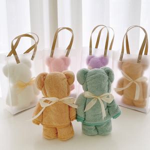 리본 곰돌이 타올 답례품 미니수건 어린이집 돌잔치 생일선물 답례용