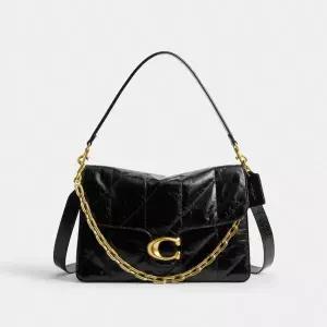 [코치][공식] 체인 태비 숄더 백 35 위드 퀼팅 CAF53 B4/BK