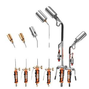 LPG 가스토치 캠핑 롱토치 숯불 멀티 점화 파종기 산업용 밸브 4구 3단 토치 싱글