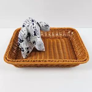 사각 우드트레이 중형 간식 소쿠리 등나무 바구니/트레이/소형/소품/채반/그릇/세트/쟁반/수납/라탄/원목