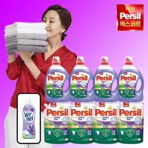 [NS홈쇼핑](일반/드럼 겸용)퍼실 딥클린플러스 컬러젤 라벤더(2.7LX4+1.8LX4)+버넬 1통(랜덤)..