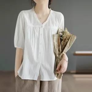 KARRA 라이트링클블라우스_A3F0186