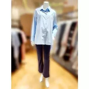 [마더피아](강남점)와코루 마더피아 임부 타이 블라우스 셔츠+면 바지/ RTO2033L+RBO2042 BK