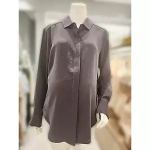 [마더피아](강남점)와코루 마더피아 임신전후 셔츠 타이블라우스, / RTO 2036L 다크그레이