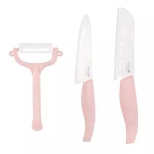 글라스락 베이비 이유식 세라믹 칼 칼 2종 + 필러 x 핑크 x 1세트