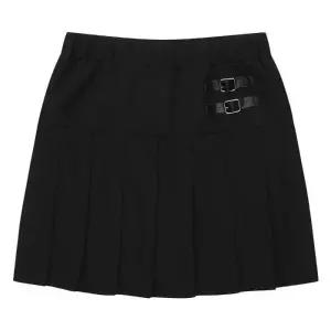 HC33 비죠 장식 블랙 플리츠 스커트 여아,치마,테니스스커트,속바지일체형,