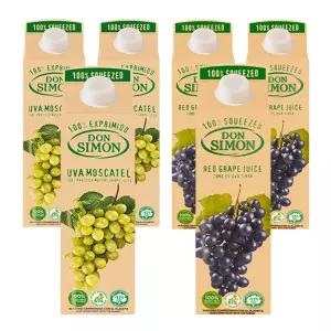돈시몬 100%착즙주스 백포도 모스카텔1L 3개+적포도1L 3개 (총6개) 