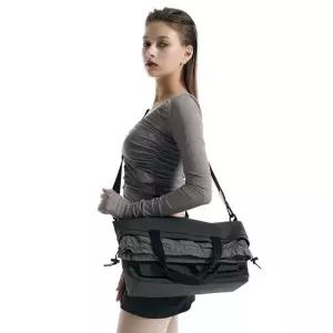 [BBYB] Crunch Folded Nylon Tote Bag Khaki)