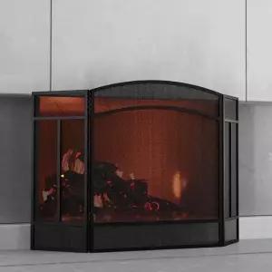 난로펜스 벽난로 가림막 스크린 안전 난로보호대 휀스 검은색