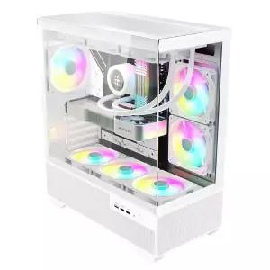 마이크로닉스 COOLMAX 멜로디 XL View 미들타워 케이스 화이트