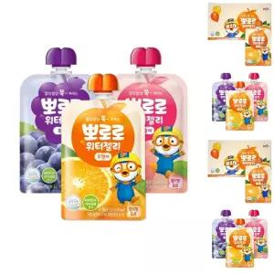 뽀로로 워터젤리 120ml 3종 세트 30개/어린이집간식/어린이간식/유아간식/어린이음료/유아음료/선물/주스