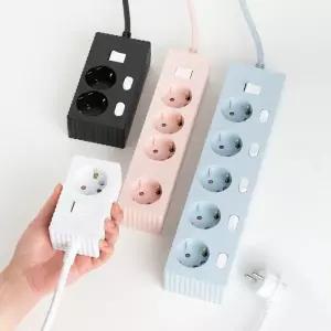 파워존 국산 웨이브 멀티탭 2~6구 개별스위치