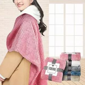 중 극세사무릎 사무실차량 담요 차량용쿠션 미니 어깨 무릎 망토