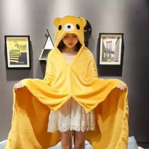캐릭터 동물 추천 무릎담요 직장인 망토 모자담요 후드담요 학생