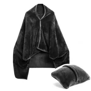 겨울 차박 형 쿠션 망토 똑딱이 여행 용 담요 캠핑 똑딱이담요 포근한담요