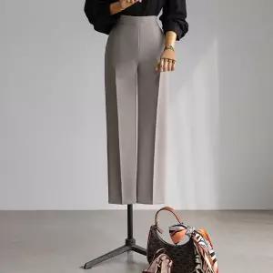 (안나앤플러스) 네이론 일자 밴딩 슬랙스[팬츠DYG28] 빅사이즈