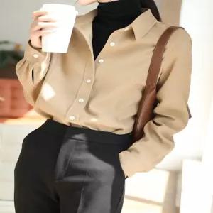 [귈림][귈림] 베이직 루즈 솔리드 셔츠(G4FSH001P)