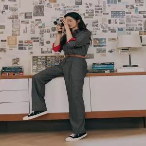 [빈폴레이디스]울 혼방 원 턱 팬츠 그레이 (BF4921C103)