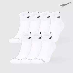 프로스펙스 힐포인트로고 숏삭스 화이트 L 7팩 PRDHLSXL-WH7