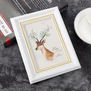 사진 액자 흰색 인테리어액자 2p 4x6 포토액자 인테리어액자 웨딩액자 돌사진액자