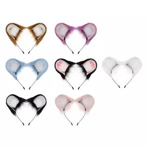 햄스터 귀 머리띠 귀여운 성인 마우스 할로윈 복장 1. 분홍색